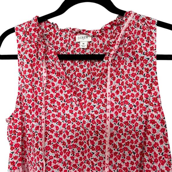 J. Crew Women's Sleeveless Cover-Up Floral Ditsy Mixed Print Dress Size Medium - Picture 5 of 6